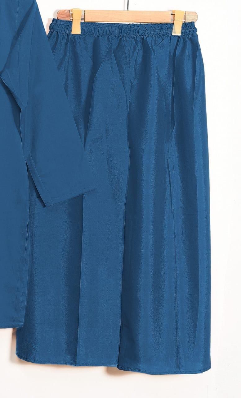 3-Piece | Plain Grip Silk Suit with Dupatta