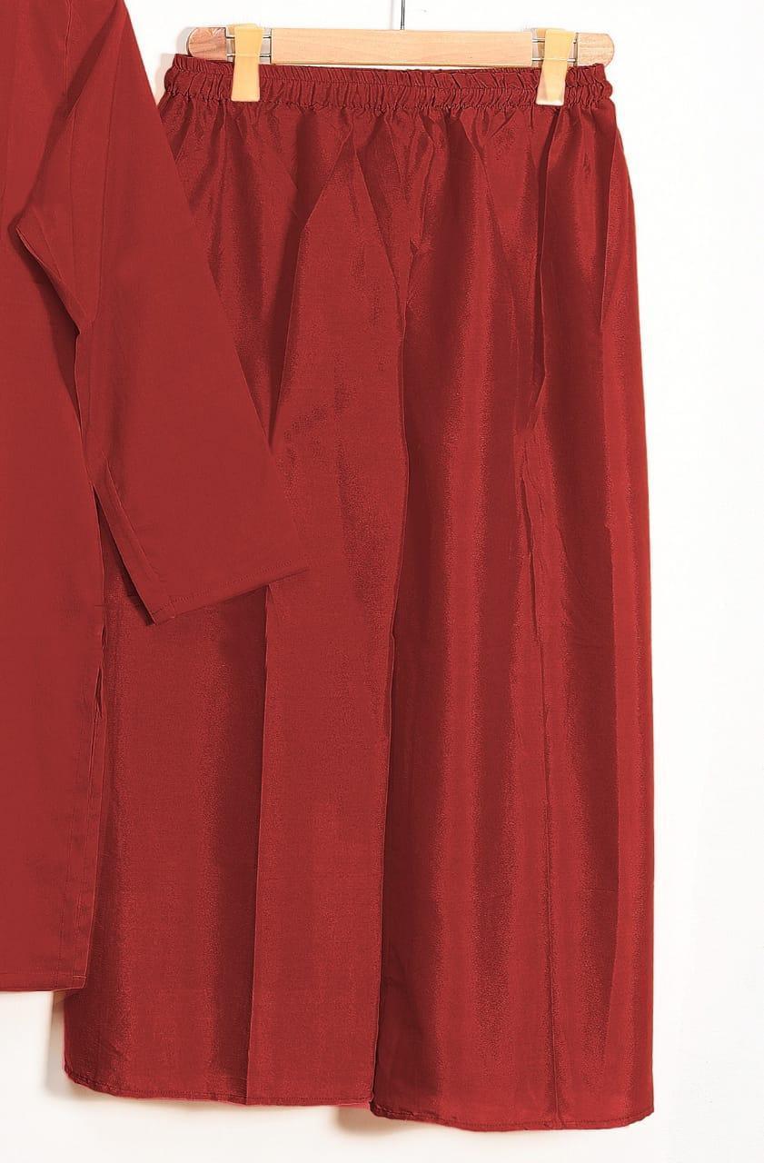 3-Piece | Plain Grip Silk Suit with Dupatta