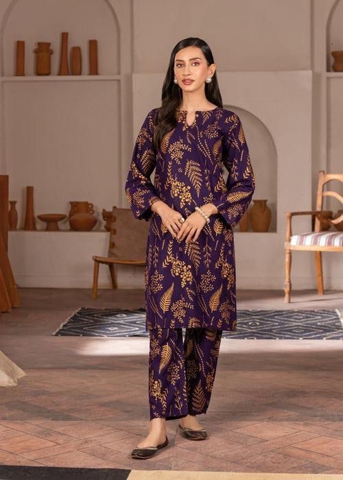 2 Pcs - Stylish Women’s Stitched Printed Shirt and trouser /Arabic linen